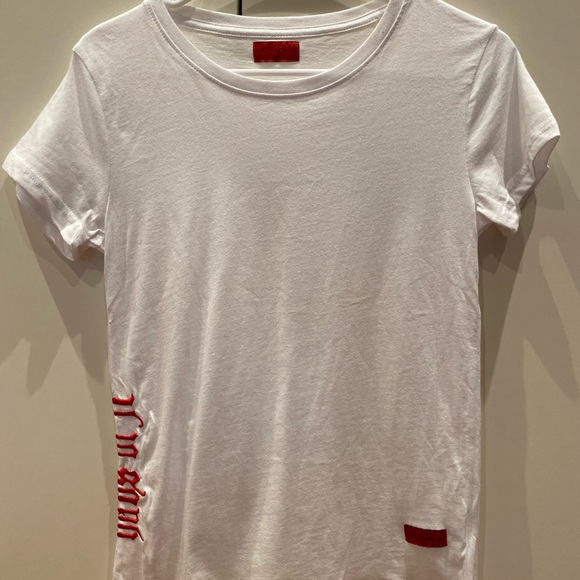 Haus of Jr WHITE Gerrell Tee Sz 12 NWOT - Picture 3 of 10